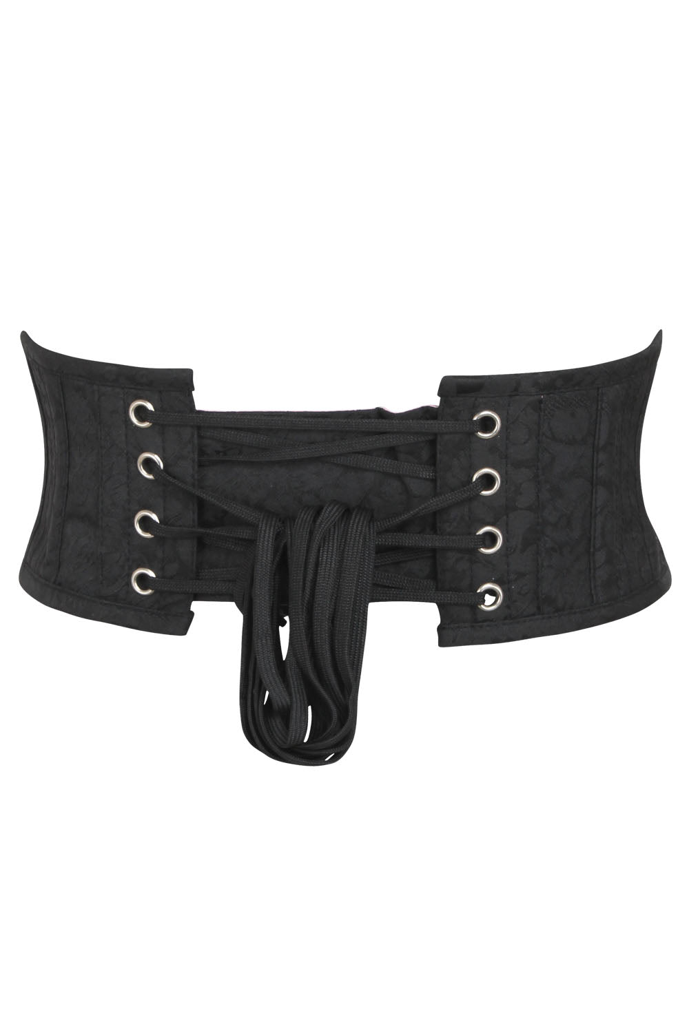 Rubia Black Brocade Underbust Corset