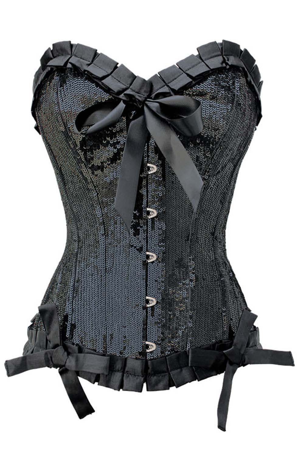 Laquita Sequins Burlesque Overbust Corset
