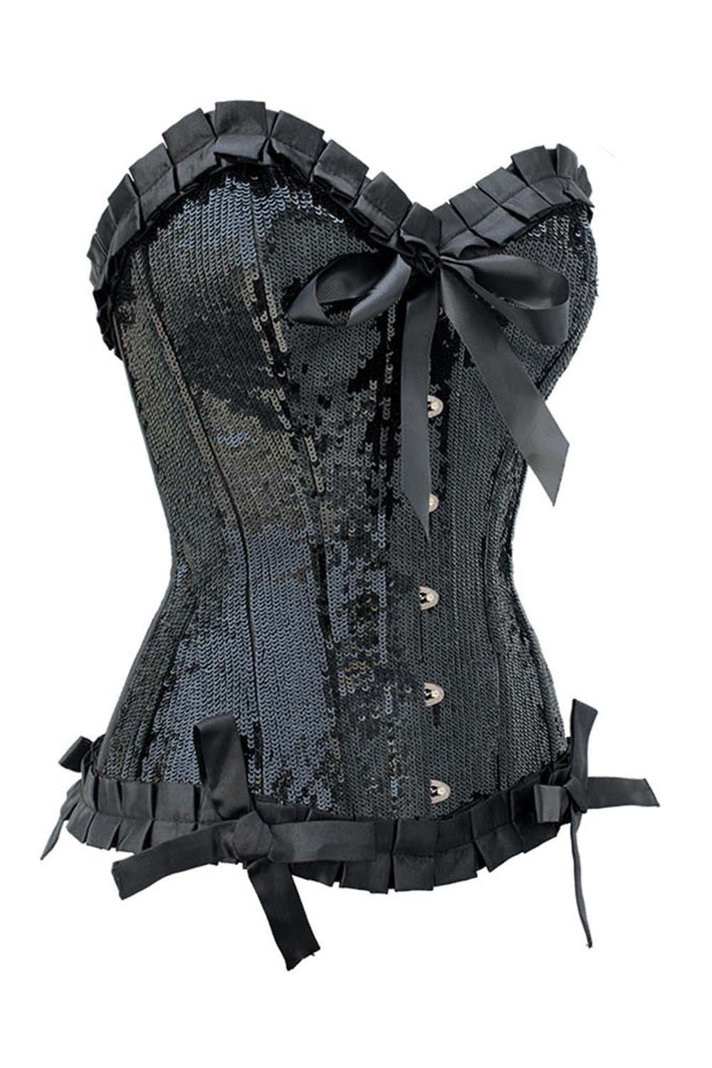 Laquita Sequins Burlesque Overbust Corset