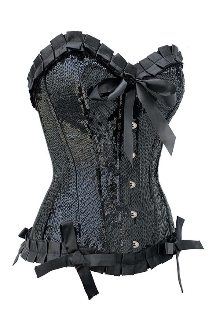 Laquita Sequins Burlesque Overbust Corset