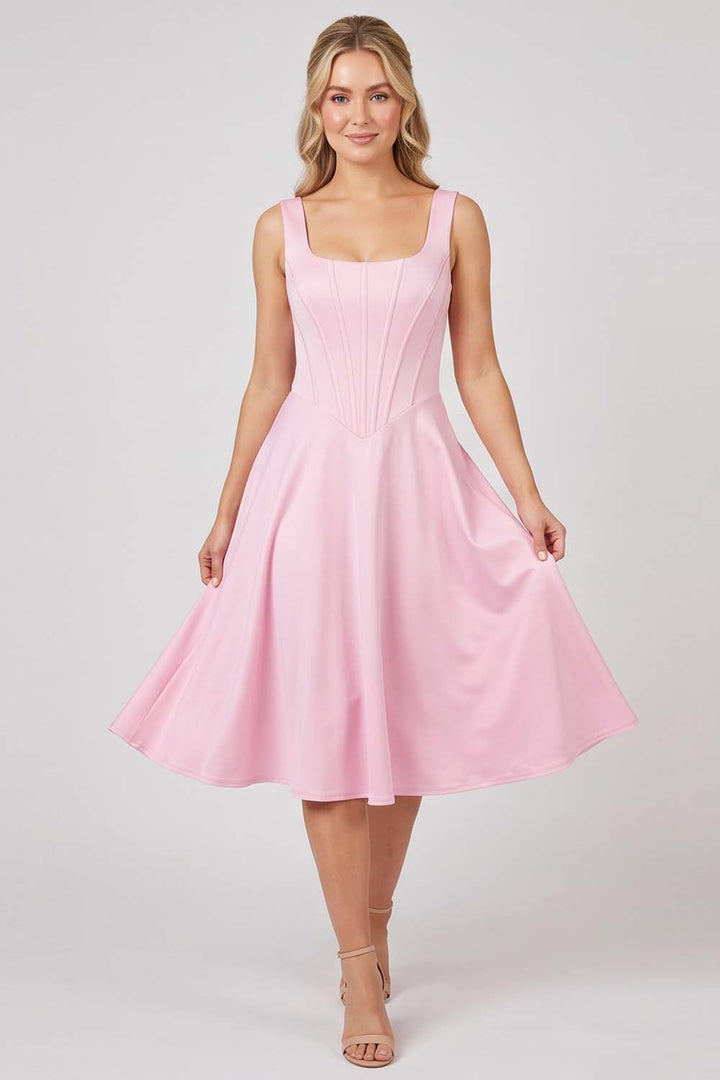 MIRABELLE Corset Sundress - Baby Pink