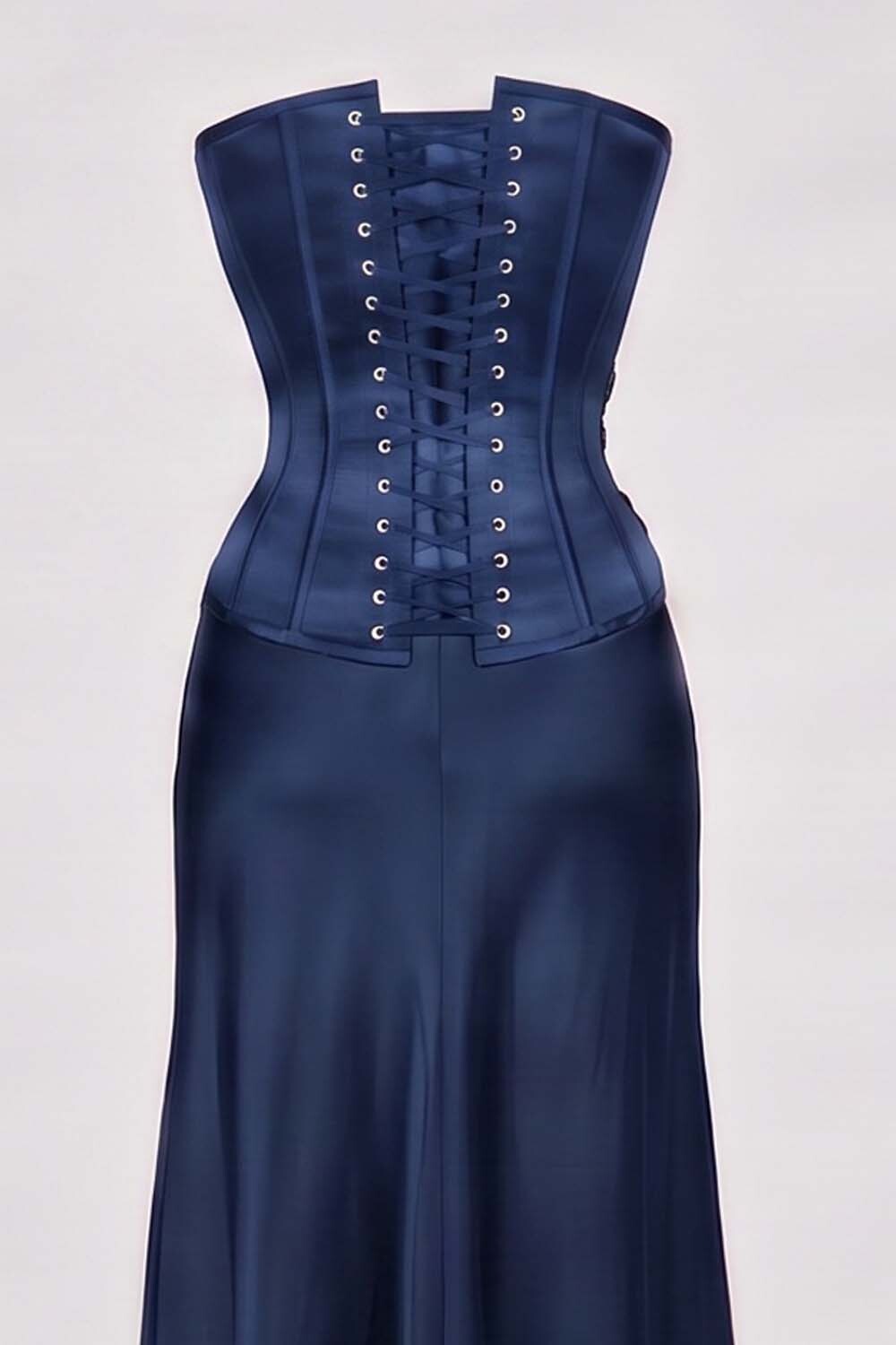 OTTILIE Cupped Corset - Midnight Navy