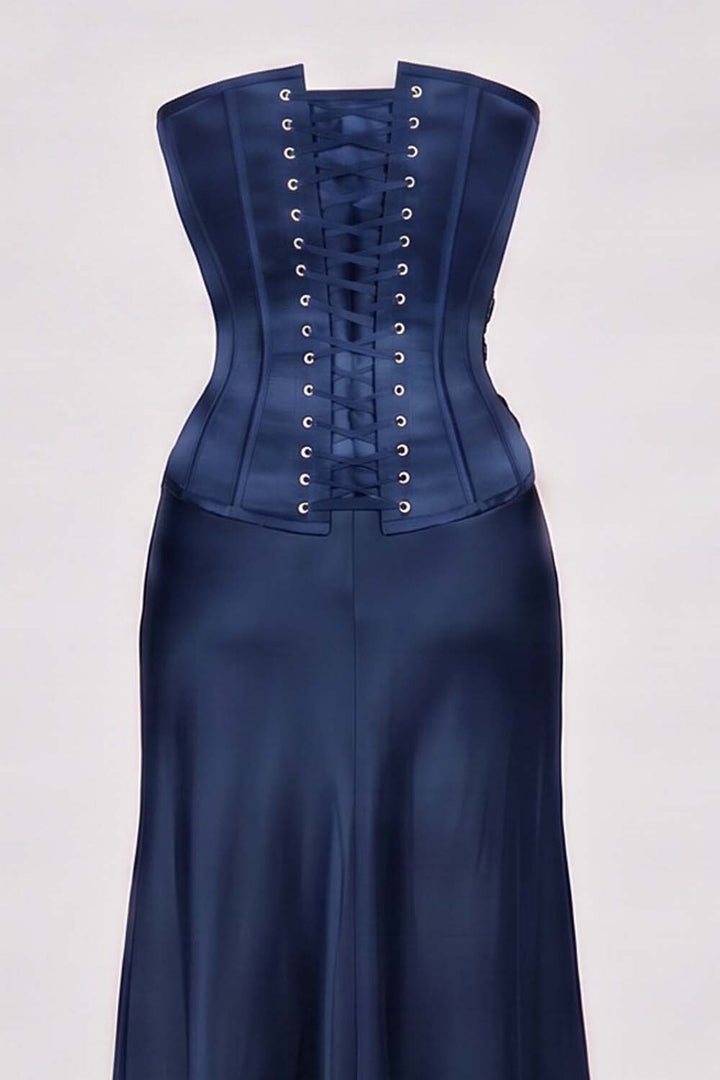 OTTILIE Cupped Corset - Midnight Navy
