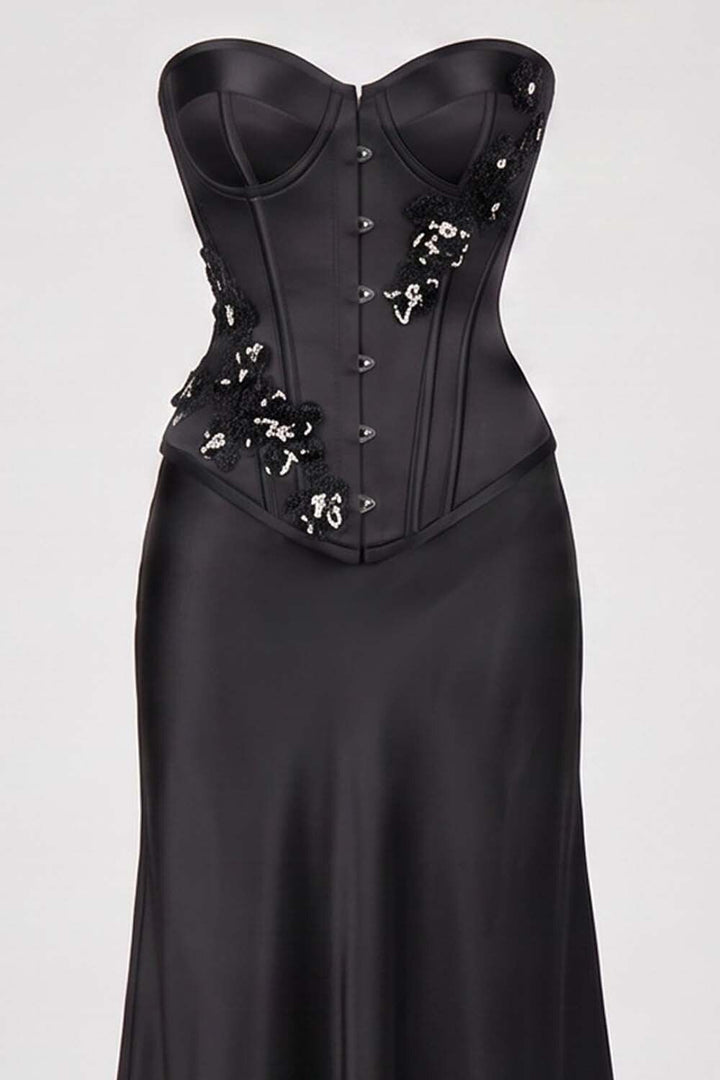 OTTILIE Cupped Corset - Black
