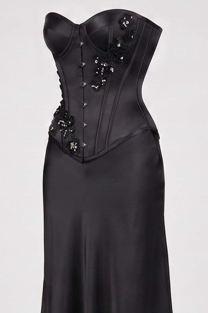 OTTILIE Cupped Corset - Black