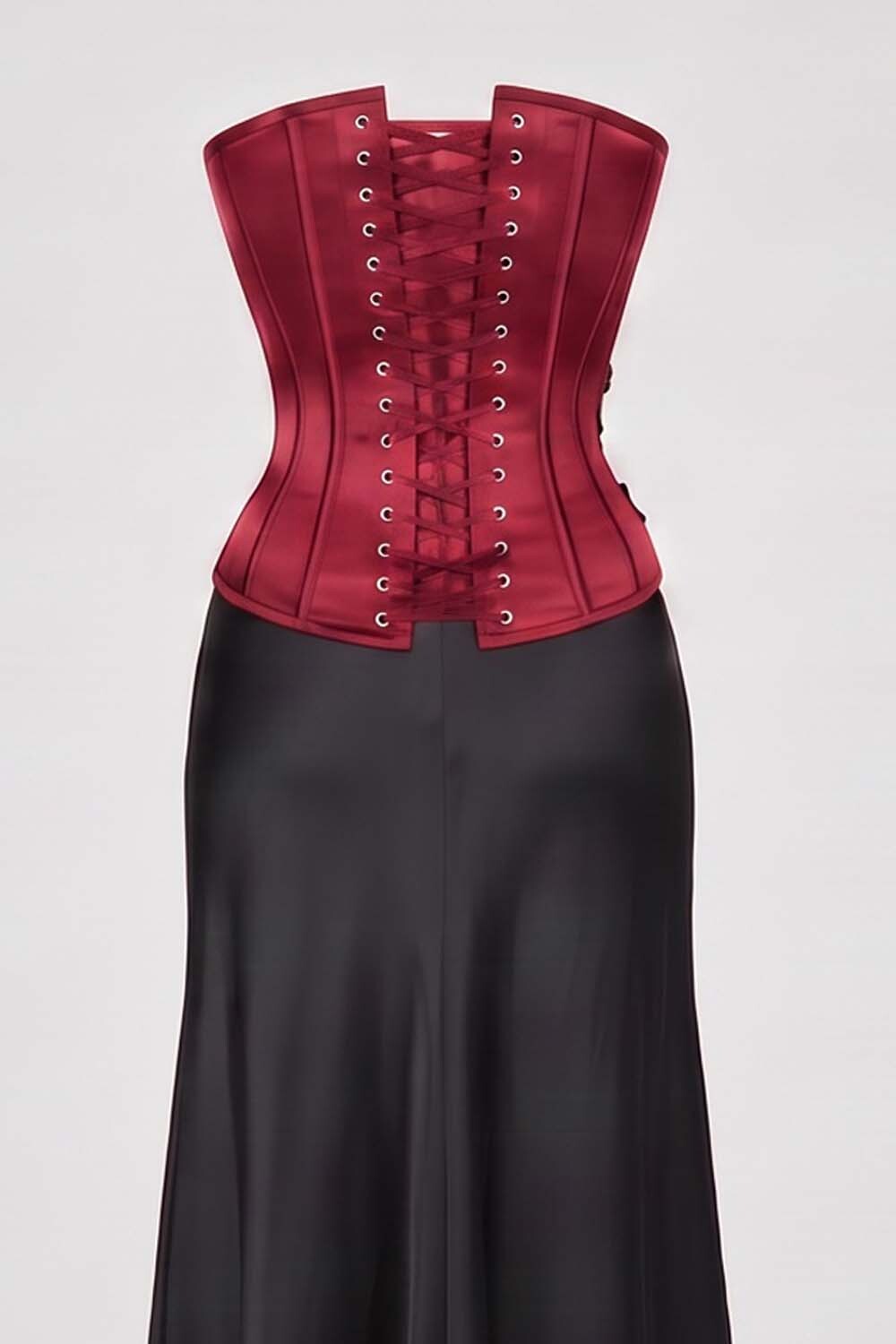 OTTILIE Cupped Corset  - Deep Crimson