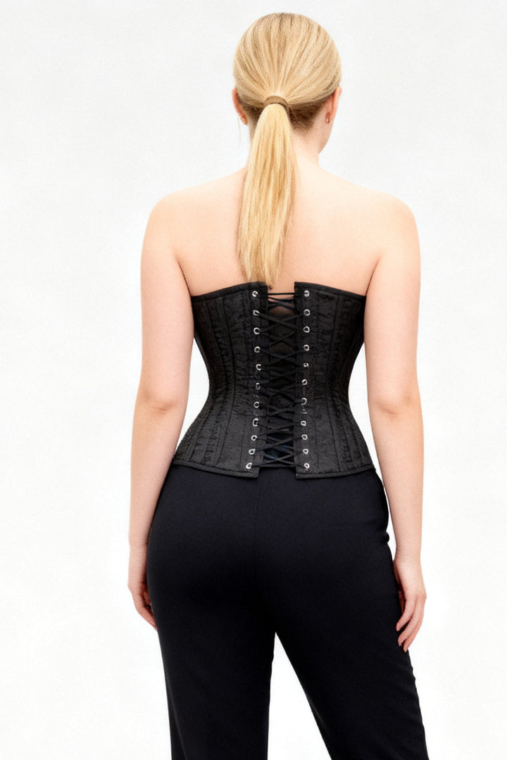 Hiroko Midnight Black Overbust Corset