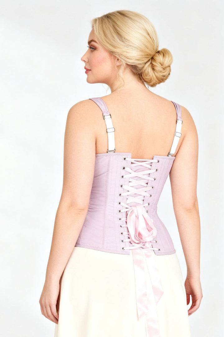 Gerarda Dusty Rose Overbust Corset