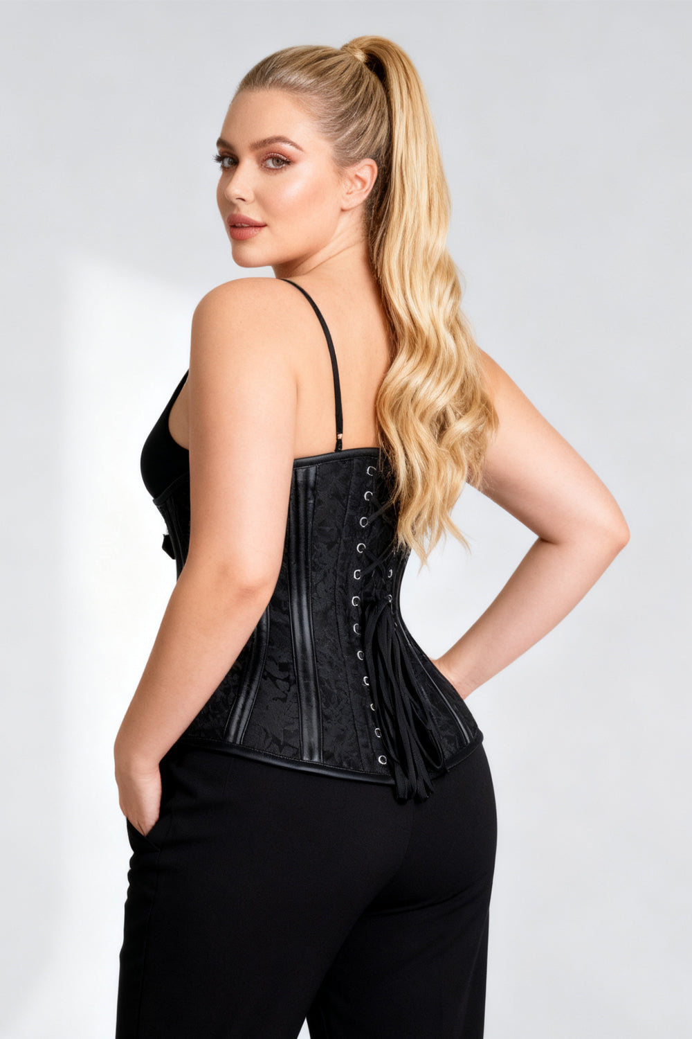 Midnight Black Zaylee Waist Training Corset