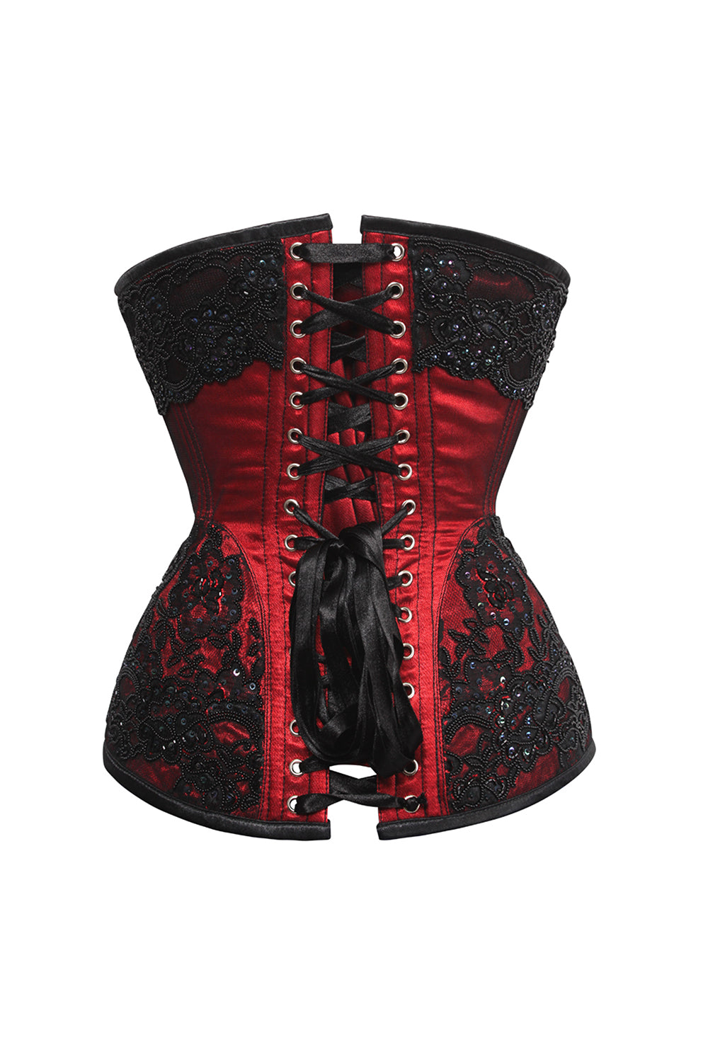 Crimson Red Novalee Overbust Couture Corset