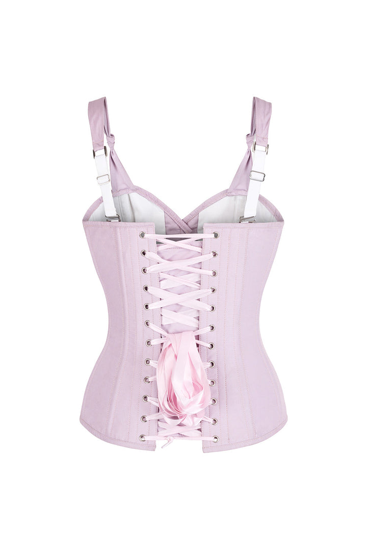 Gerarda Dusty Rose Overbust Corset