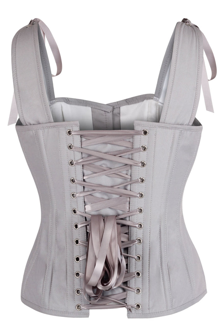 Dove Grey Shunelle Overbust Corset