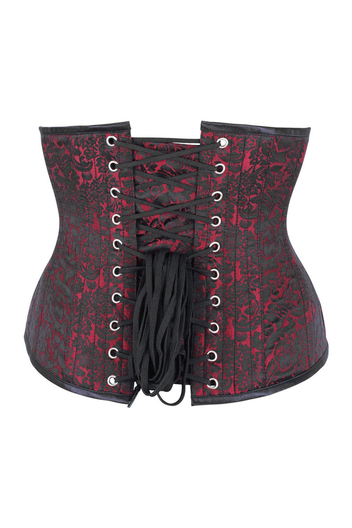 Maroon Shanedra Underbust Corset