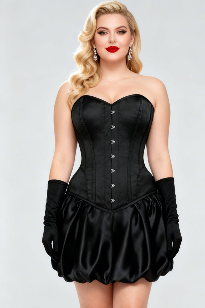 Arniesha Midnight Black Overbust Corset