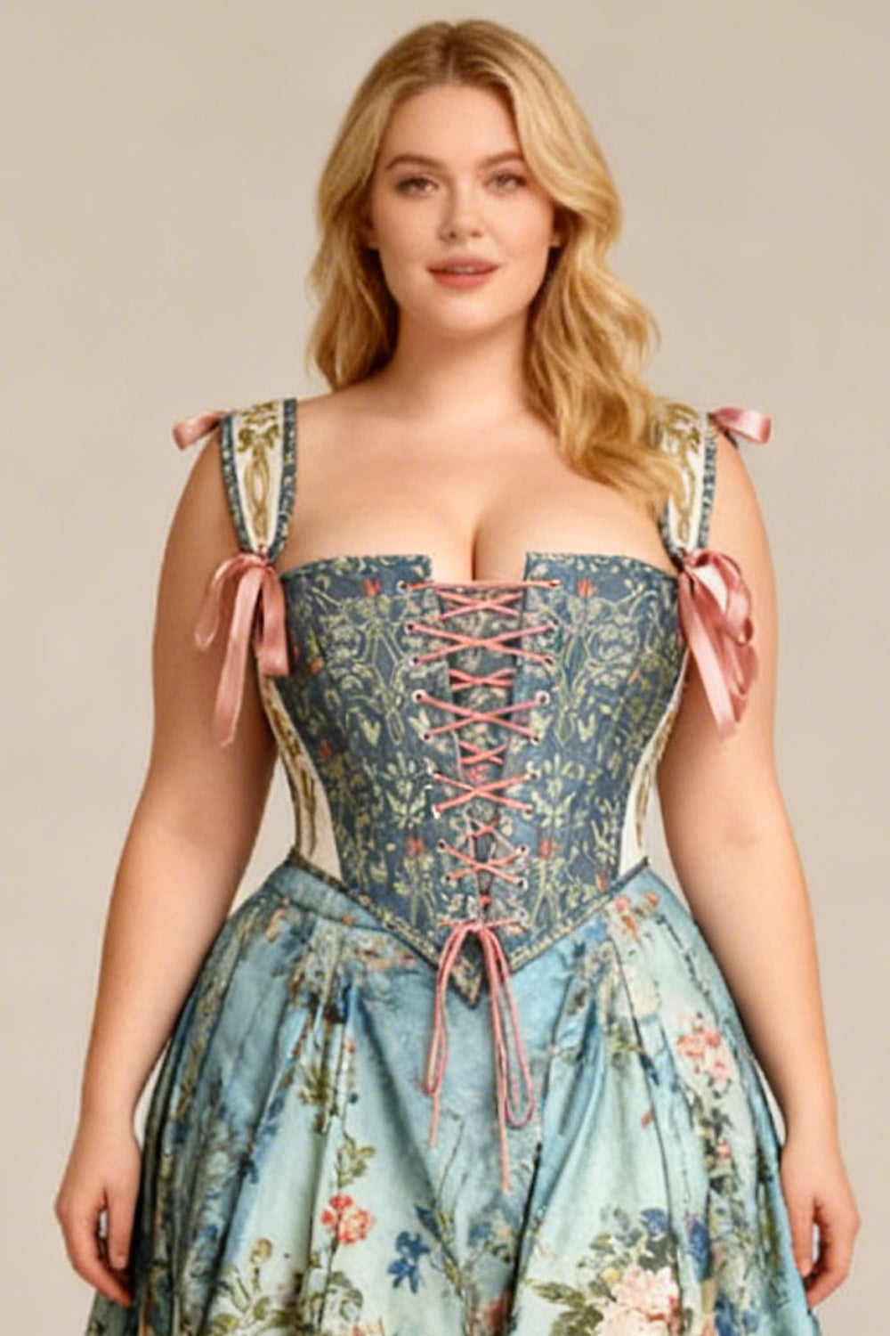 Sage Botanical Joice Overbust Corset