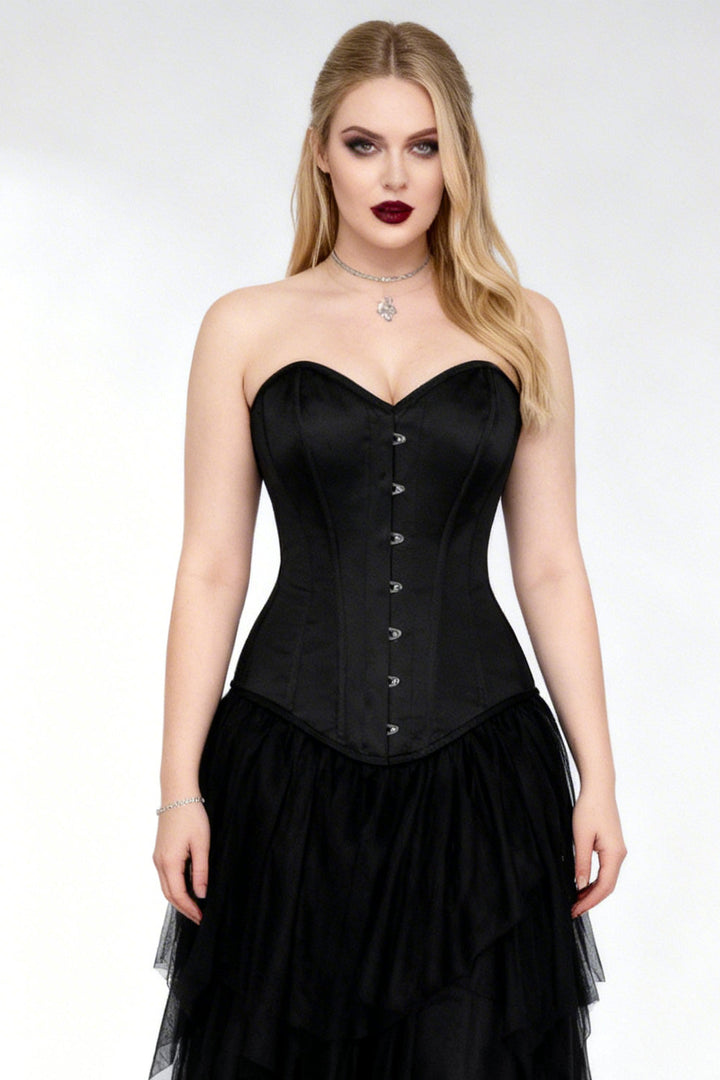Valerie Midnight Black Overbust Corset