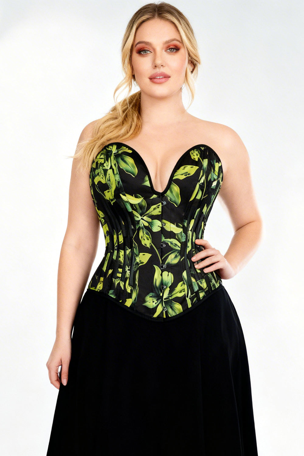 Emerald Botanical Hiroko Overbust Corset