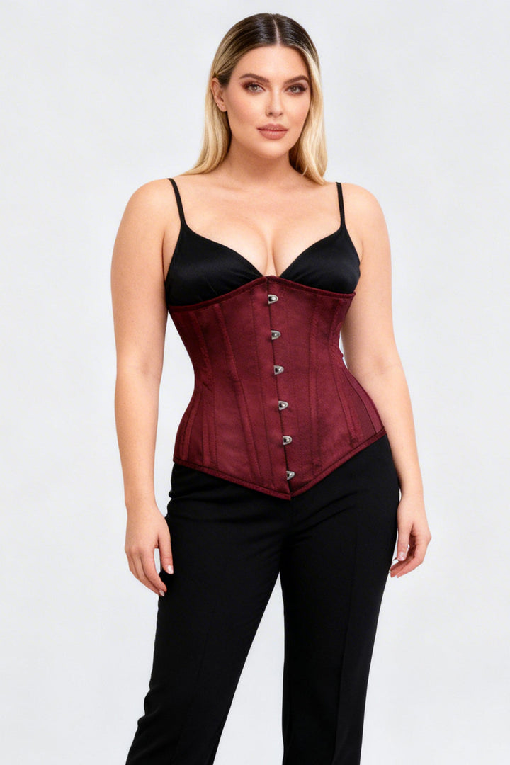 Dannee Burgundy Underbust Corset