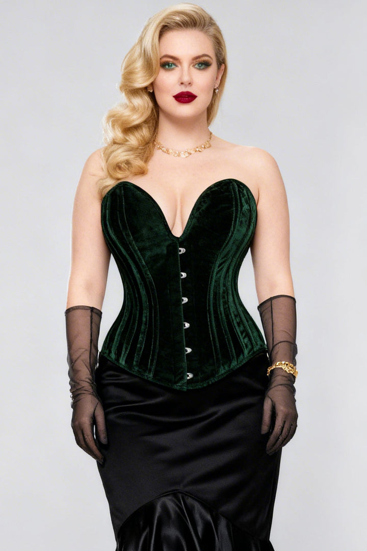 Emerald Velvet Hiroko Overbust Corset