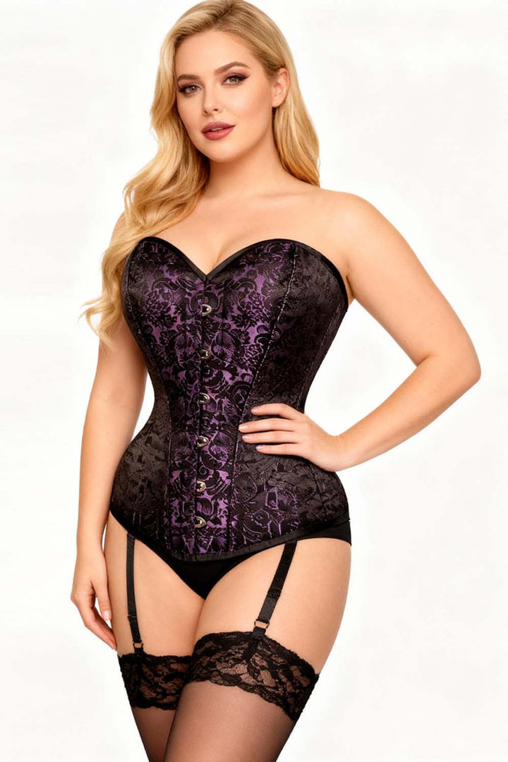 Purple Jewelyn Waist Training Corset