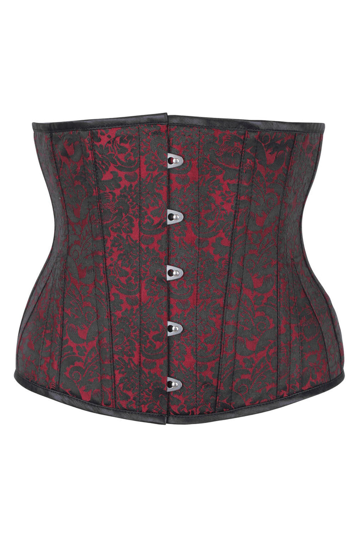 Maroon Shanedra Underbust Corset