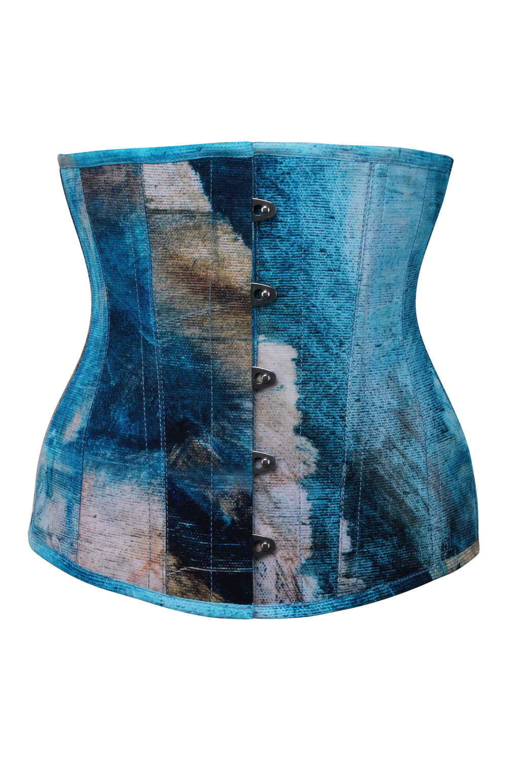 Azure Patchwork Anslea Underbust Corset