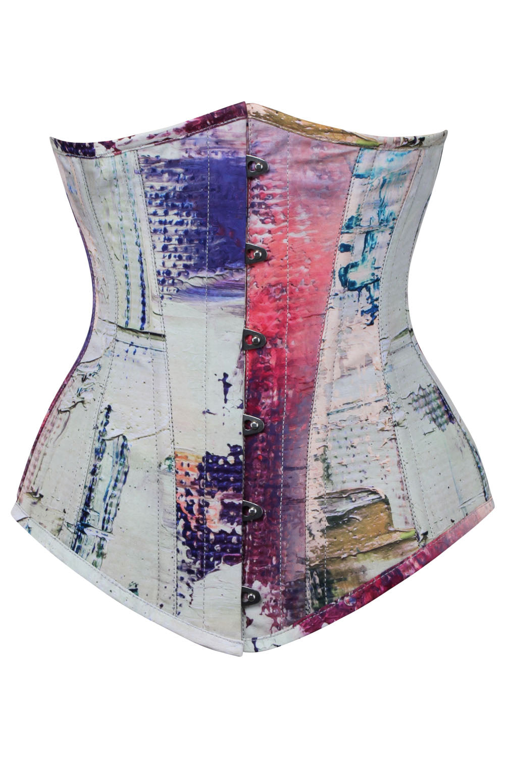 Abstract Painterly Underbust Corset