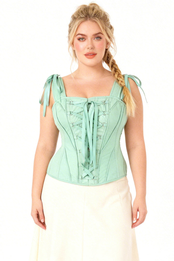 Sage Shunelle Overbust Corset with Ribbon Straps