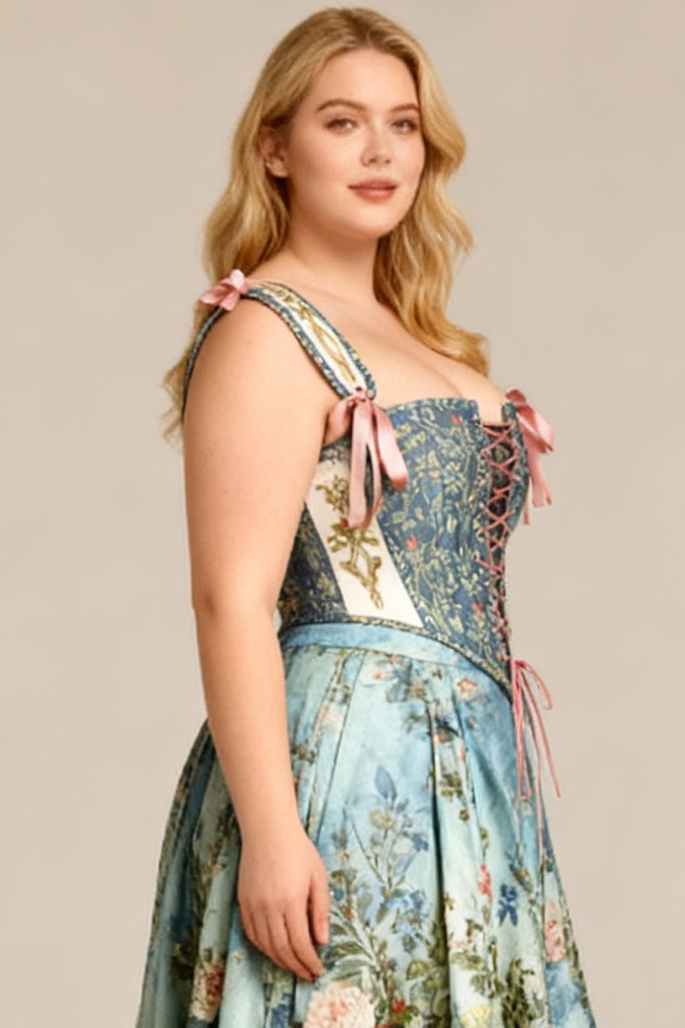 Sage Botanical Joice Overbust Corset