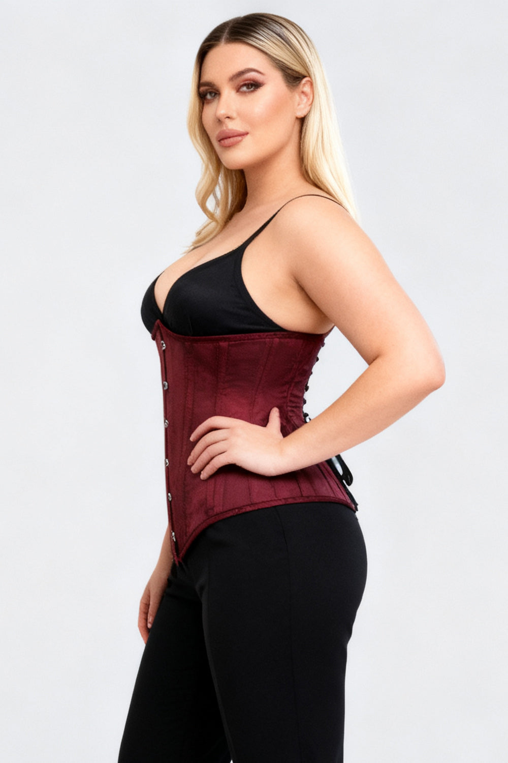 Dannee Burgundy Underbust Corset