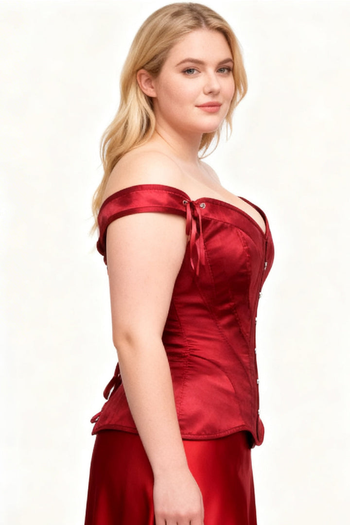 Crimson Holliann Off-Shoulder Overbust Corset
