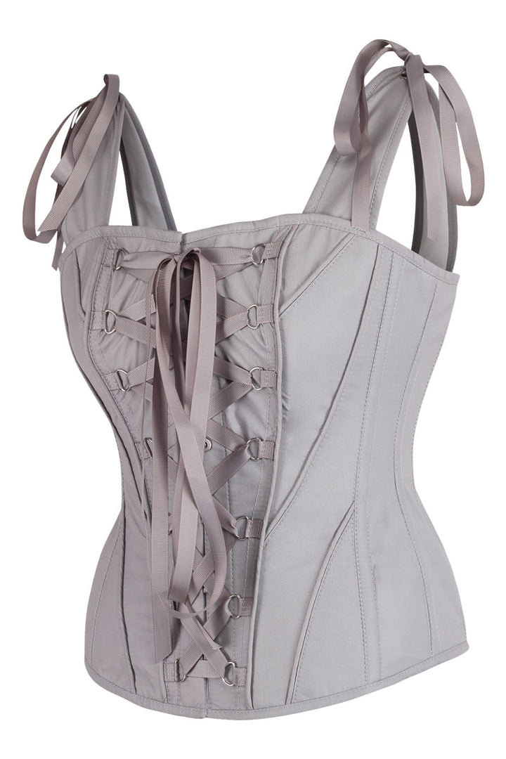 Dove Grey Shunelle Overbust Corset