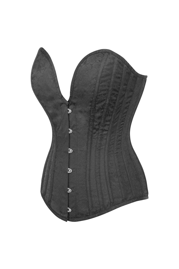 Hiroko Midnight Black Overbust Corset