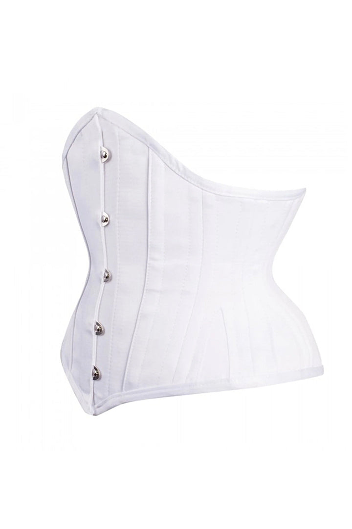 White Brianna Waist Training Corset