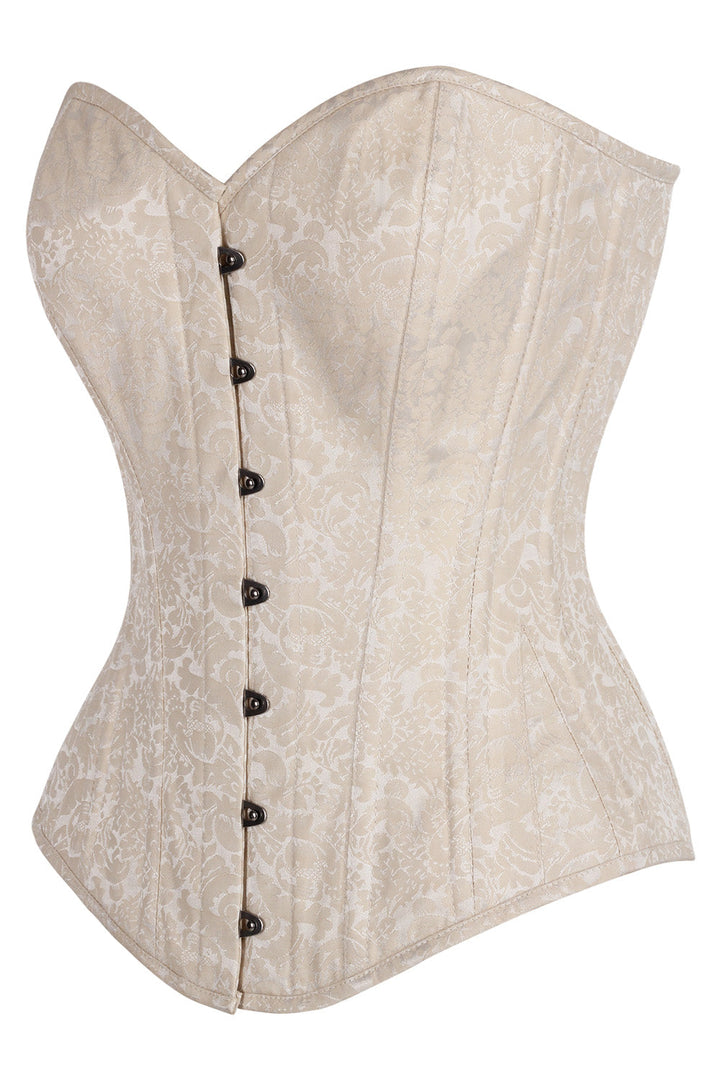 Ivory Cheray Waist Training Corset with Front Bust Opening