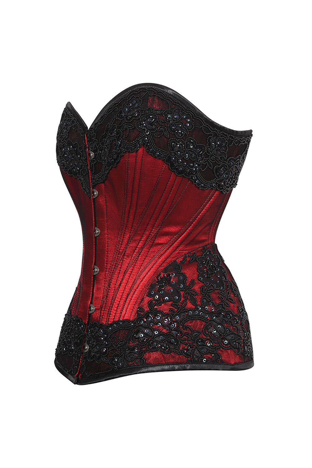 Crimson Red Novalee Overbust Couture Corset