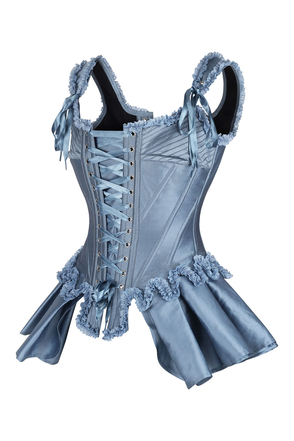 Powder Blue Terrin Overbust Corset Dress