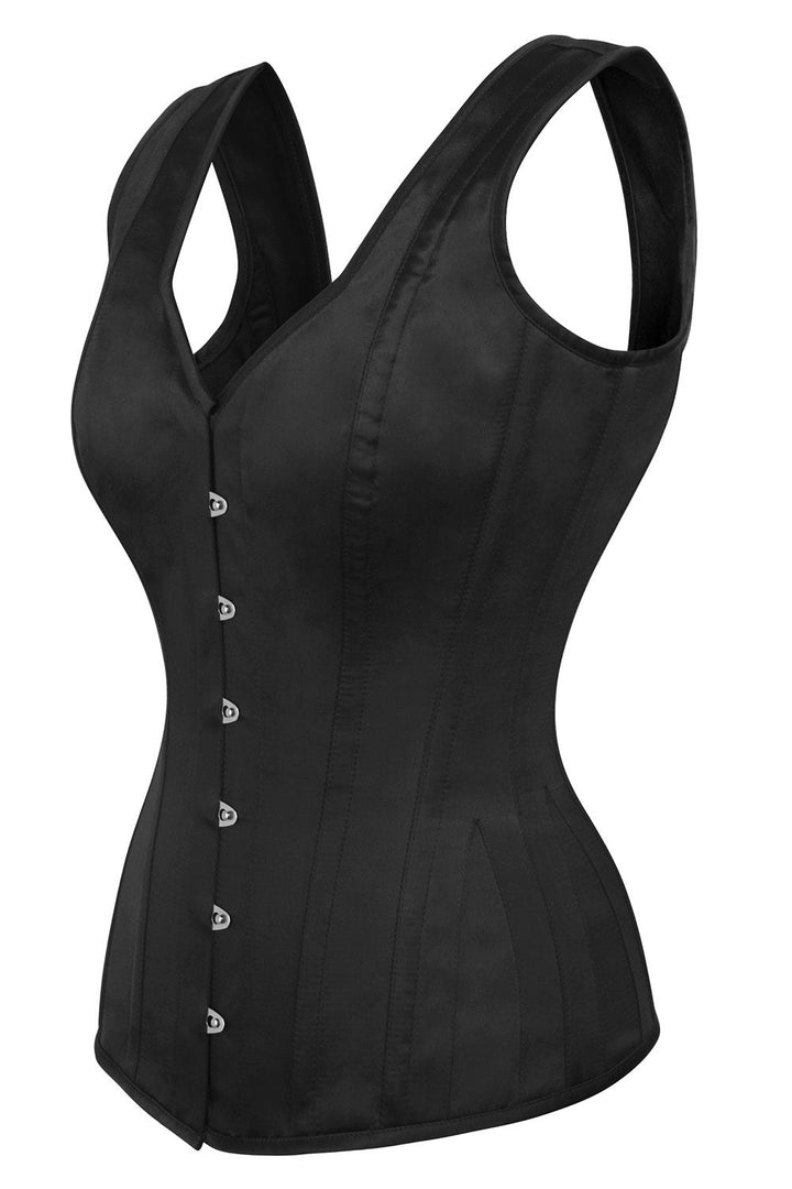 Midnight Black Lianna Overbust Corset