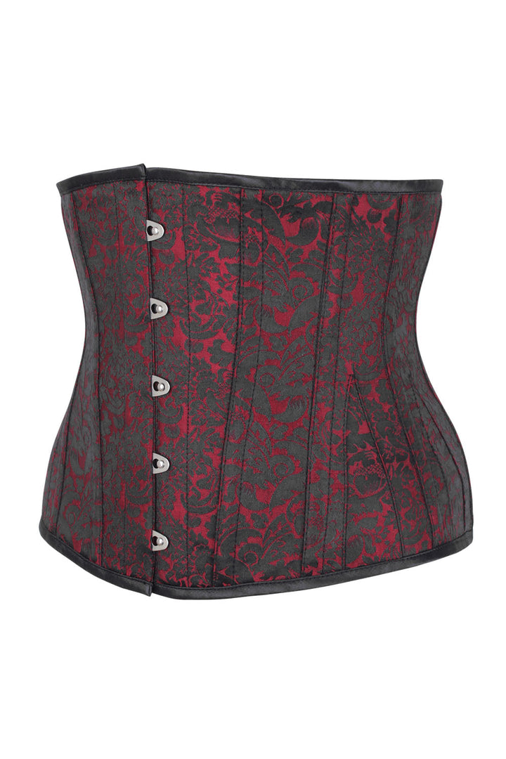 Maroon Shanedra Underbust Corset