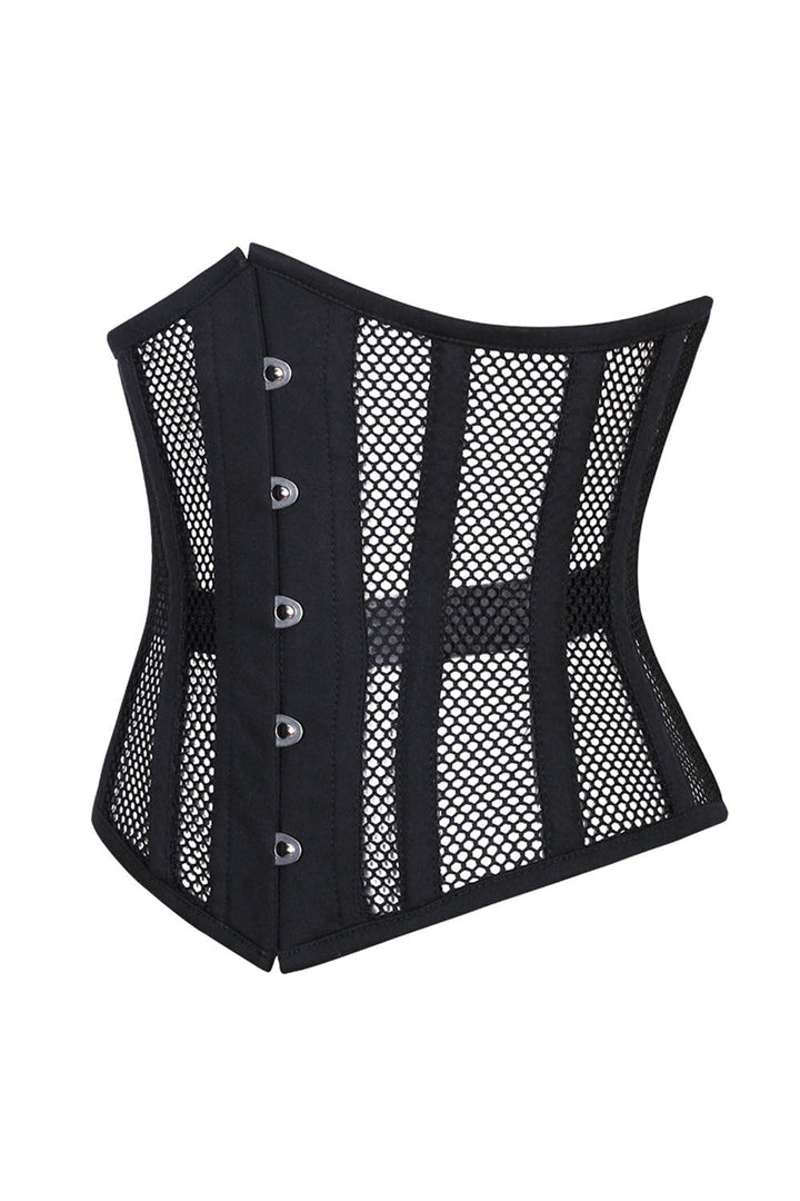 Midnight Black Hetty Underbust Corset