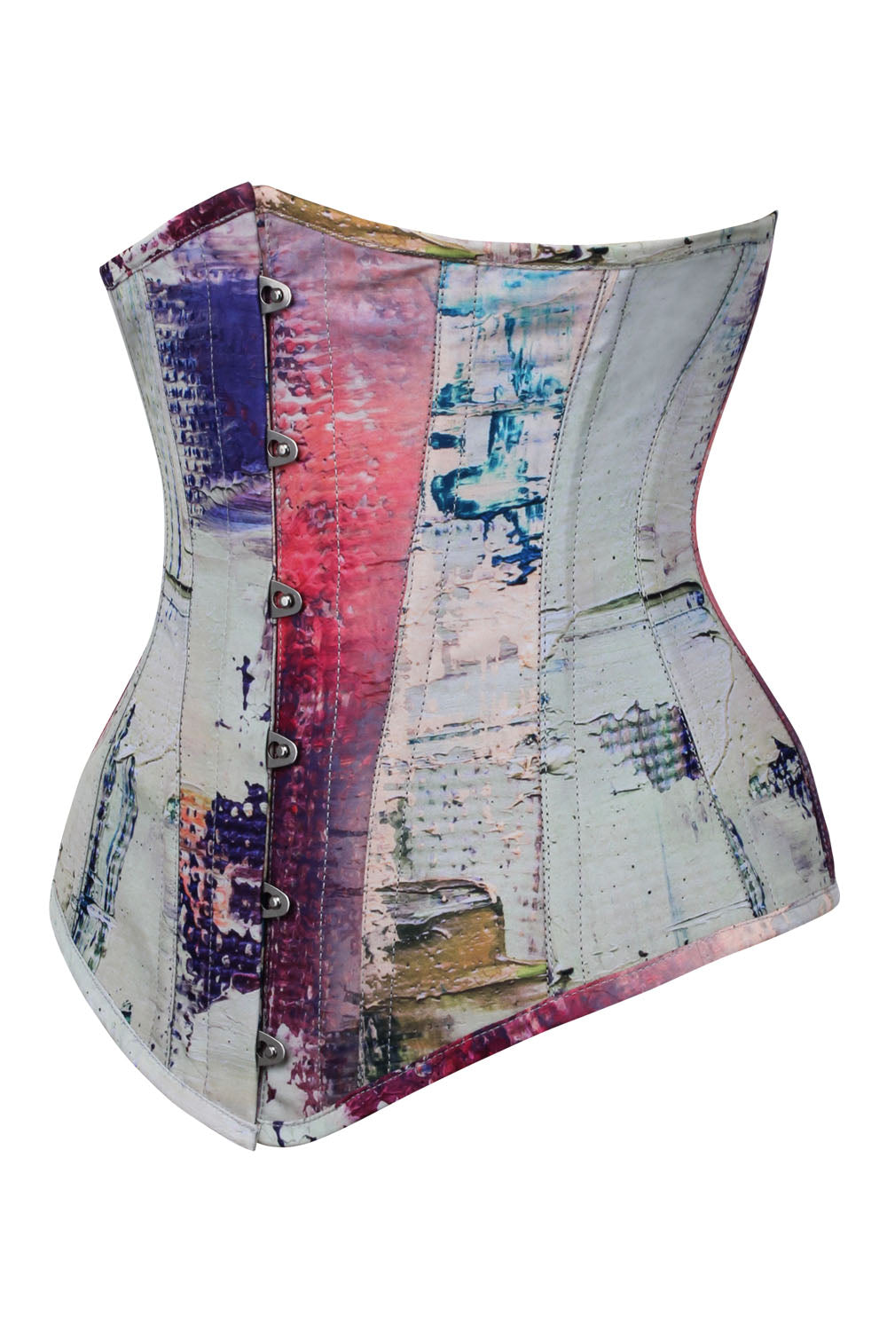 Abstract Painterly Underbust Corset