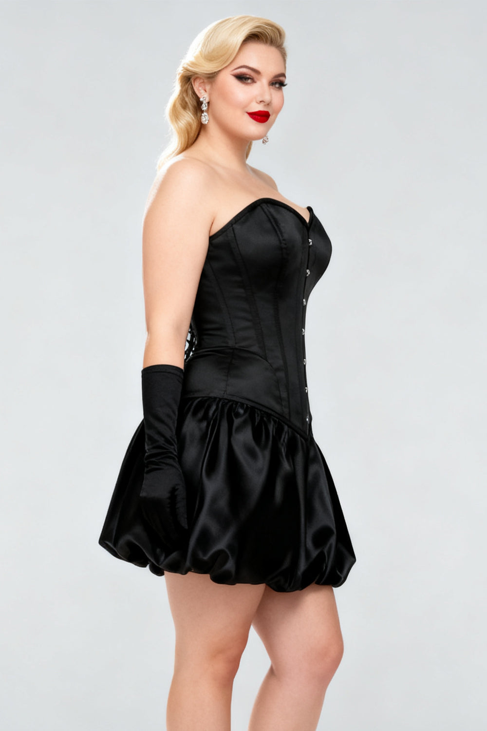 Arniesha Midnight Black Overbust Corset