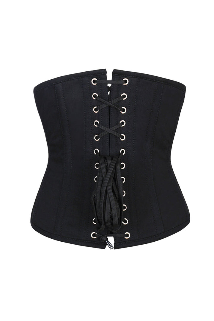 Midnight Black Hetty Underbust Corset