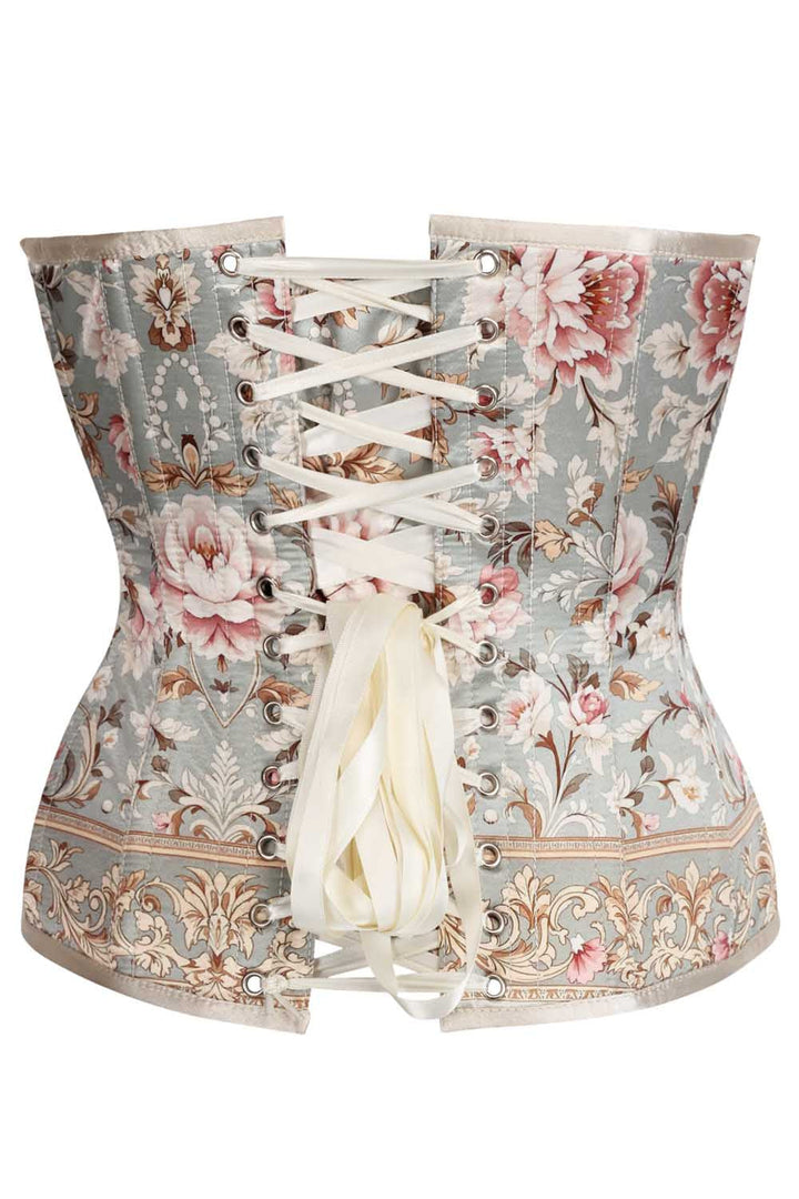 Evelynne Sage Floral Overbust Corset
