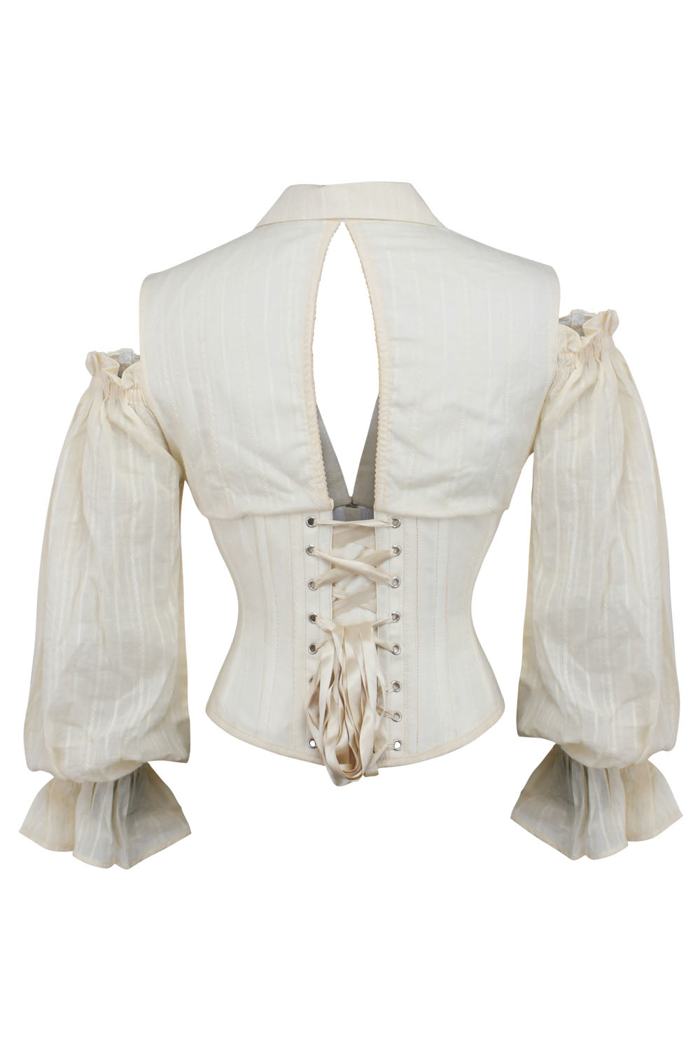 Ivory Ivy Cold Shoulder Underbust Cotton Corset