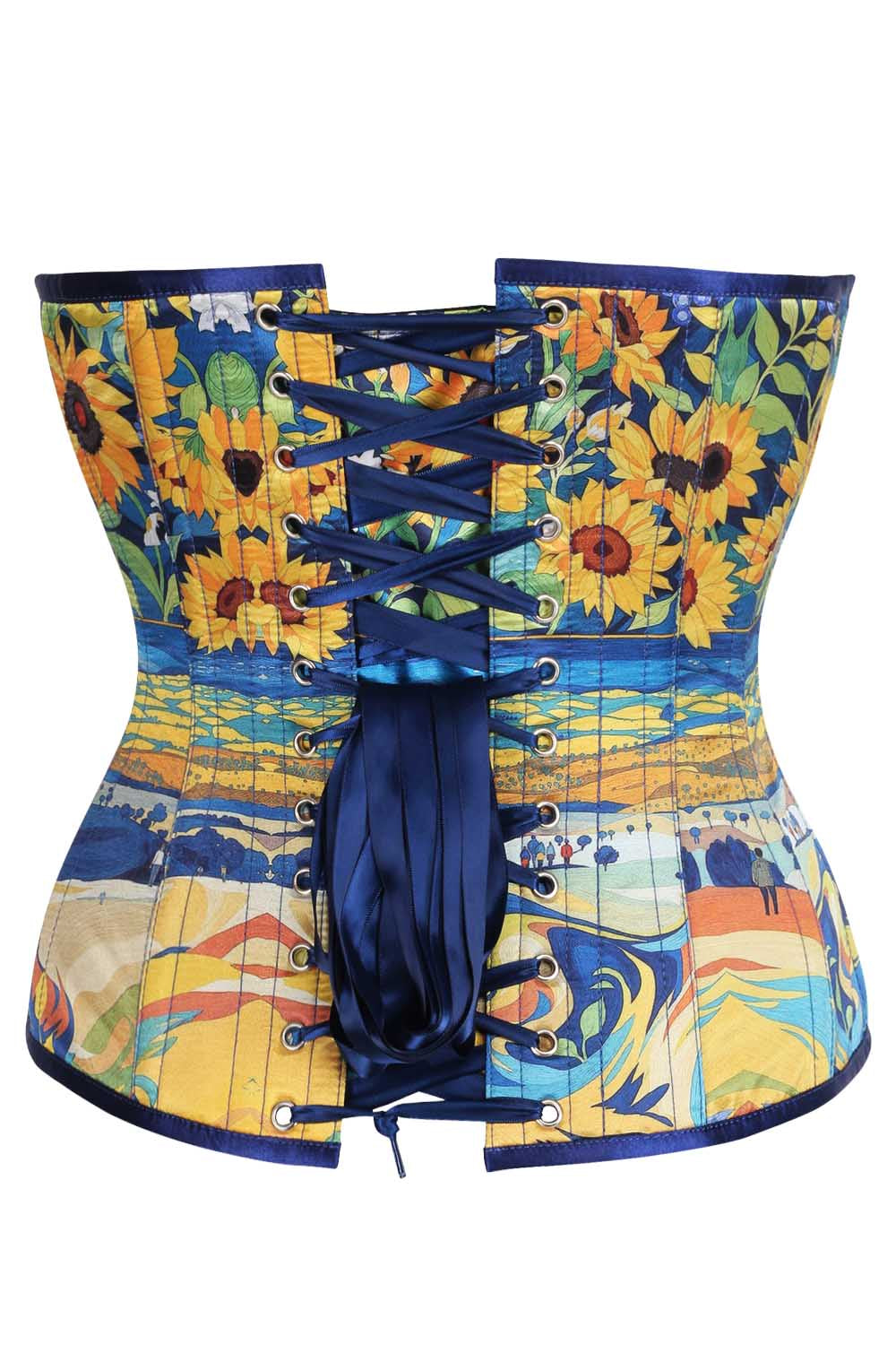 Earletta Sunflower Van Gogh Overbust Corset