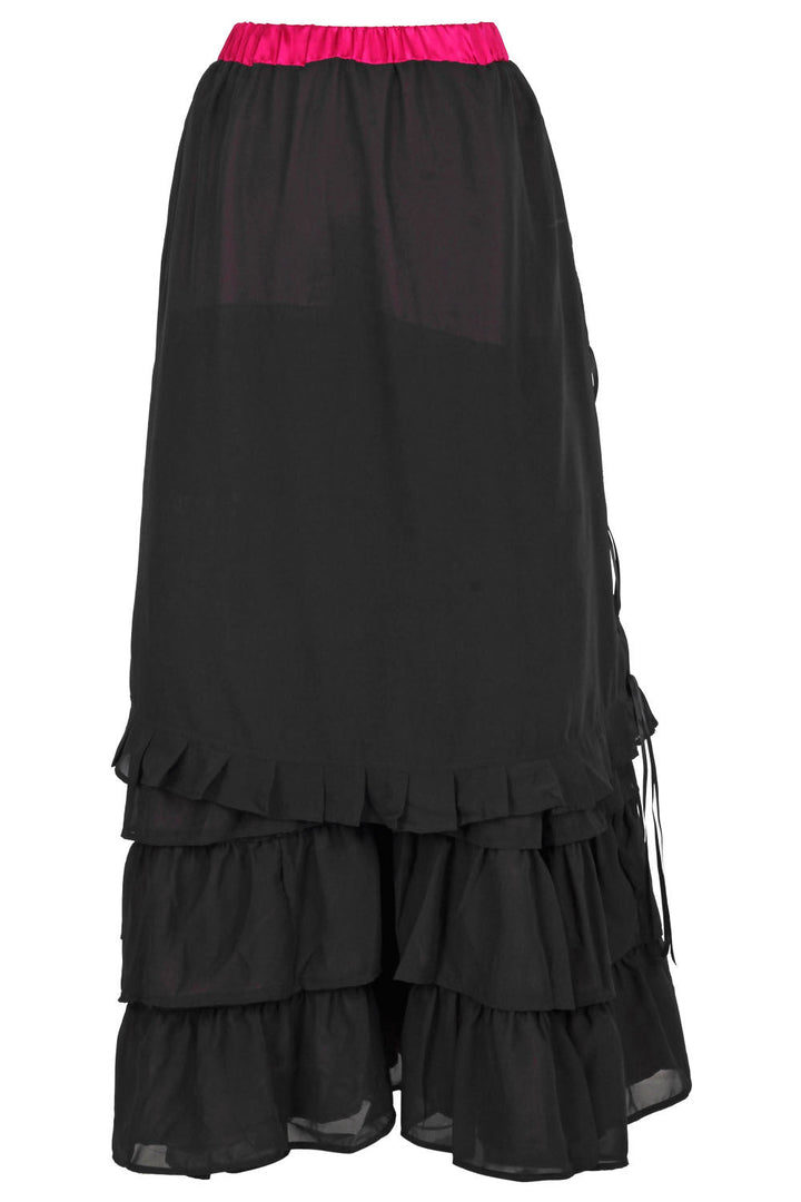 Magenta Akemi Victorian Layered Skirt