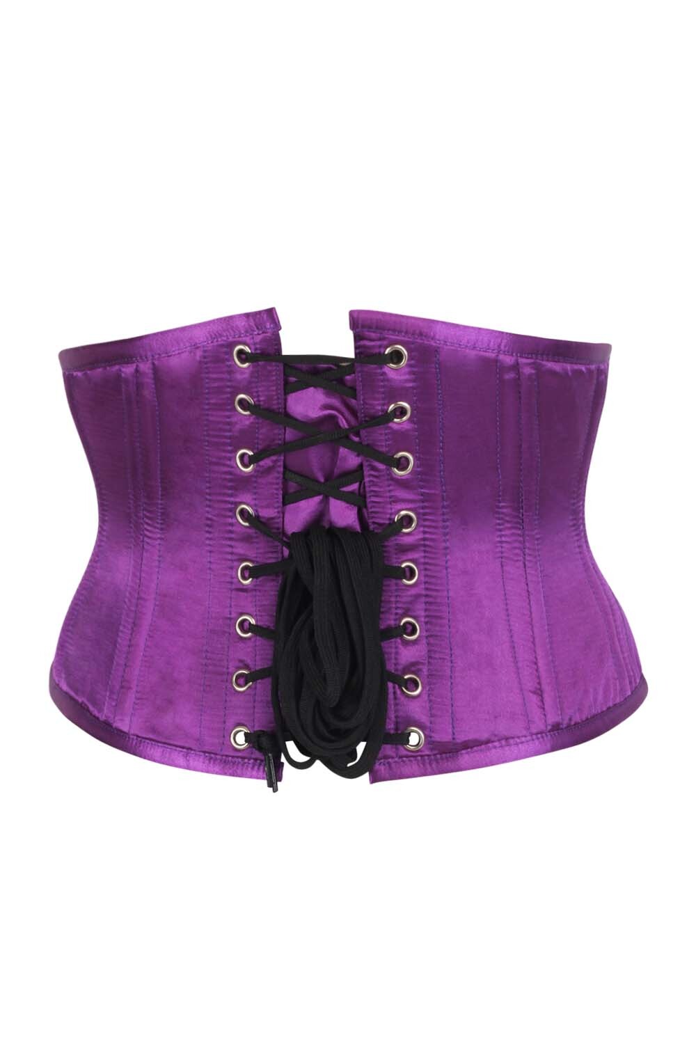 Purple Satin Brianna Waist Training Corset