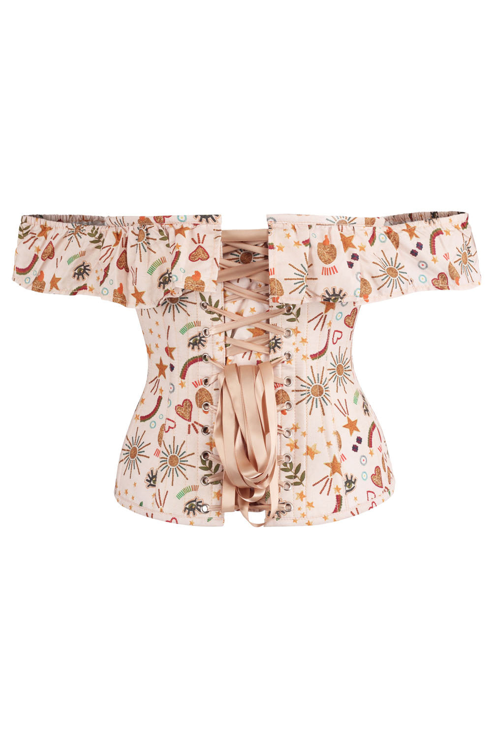 Beige Botanical Dawnn Overbust Corset