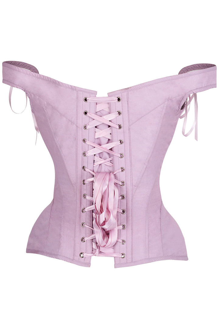 Dawn Pink Holliann Off Shoulder Overbust Corset